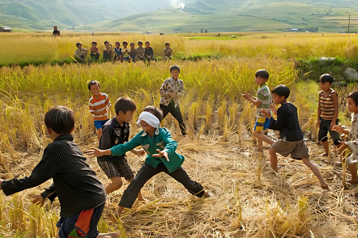Hide and seek reflects Vietnamese community spirit, kids of all ages and backgrounds join in, making streets come alive with laughter at dusk